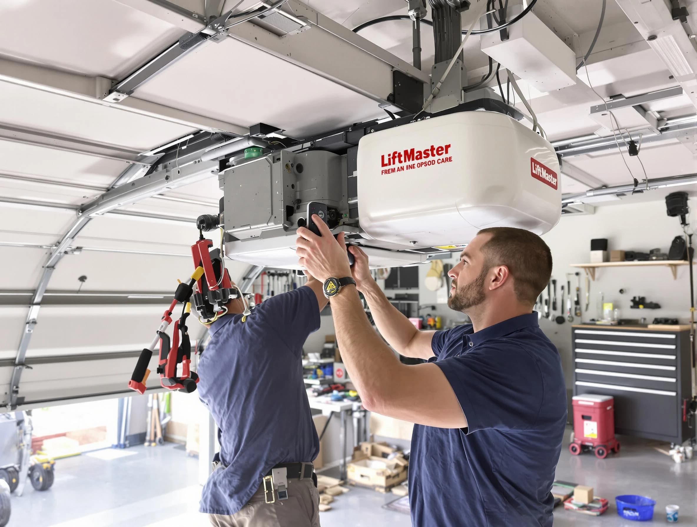 Victor Garage Door Repair technician performing advanced diagnostics on garage opener in Victor