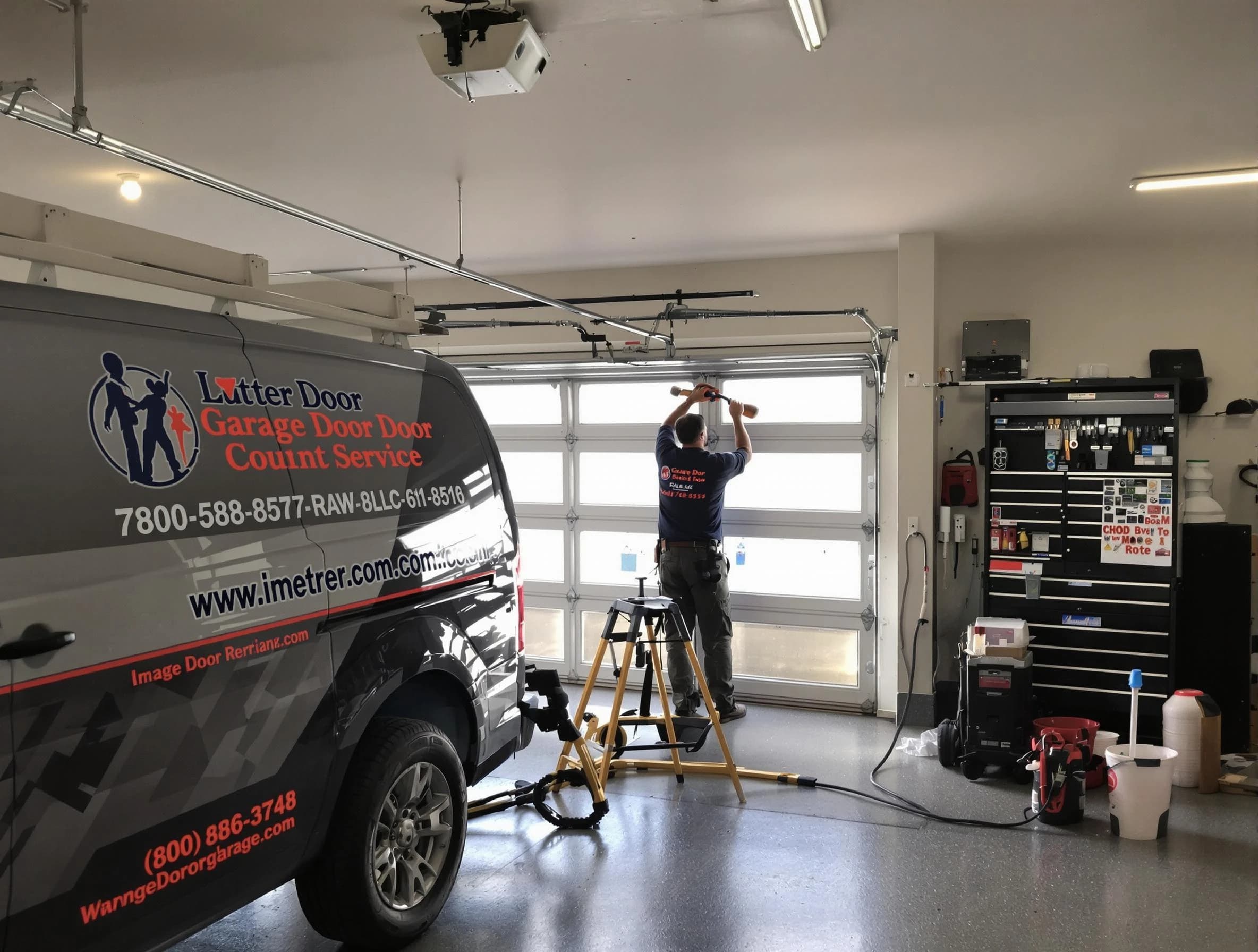 Victor Garage Door Repair rapid response team performing same-day repair in Victor