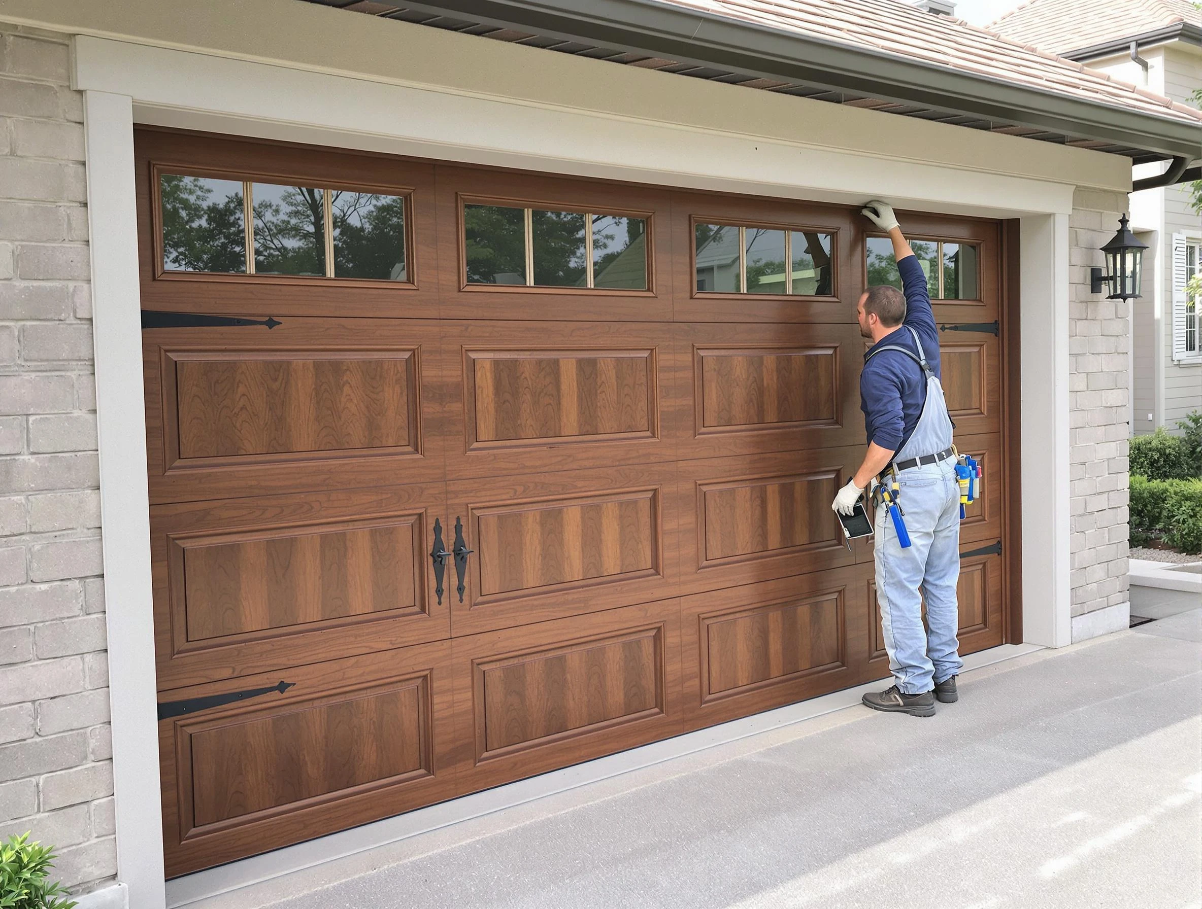 Custom garage door showcase by Victor Garage Door Repair in Victor
