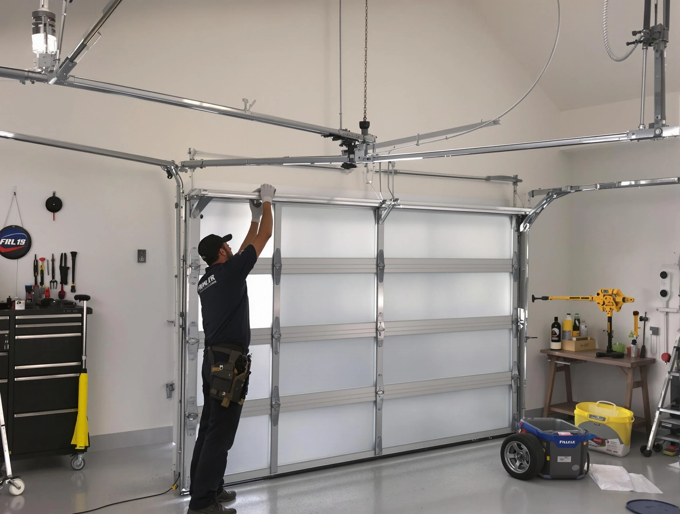 Victor Garage Door Repair certified team performing precision garage door installation in Victor